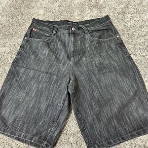 South Pole Black Jean Shorts for Men